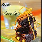 recette brownies aux trois chocolats
