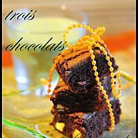 recette brownies aux trois chocolats