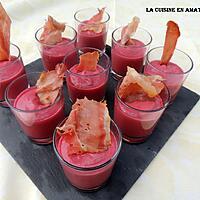 recette Verrine mousse de betteraves