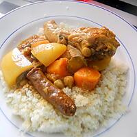 recette Couscous au petits légumes a la cocotte