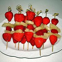 recette brochettes de fruits