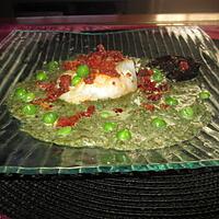 recette filet  de  lieu a la longanisse  d olivier  gauthier