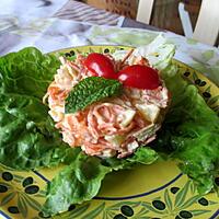 recette salade surimi ananas carottes