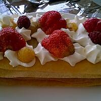 recette mille -feuille chantilly/framboise fraise