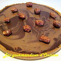 recette Tarte, compotée d’abricot au romarin, ganache marbrée au chocolat au lait sans crème