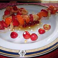 recette brochette de  fruits frais  d italmo