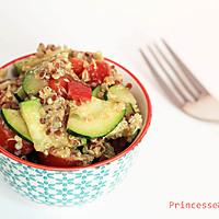 recette Salade quinoa, végé-pâté et légumes d’été