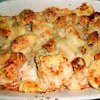 recette GRATIN DE CHOU FLEUR OEUFS DURS A LA SAUCE ROSE