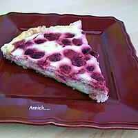 recette tarte ricotta-framboises