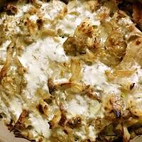 recette Gratin de poulet champignons