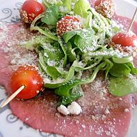 recette Salade de carpaccio de boeuf