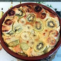 recette clafoutis kiwis bananes