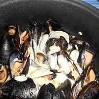 recette MOULES CREME MOUTARDE