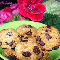 recette *Biscuits croquants légers flocons d'avoine, Amande & Noix de Coco façon Cookies*
