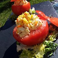 recette Tomates farçies de salade de riz au surimi