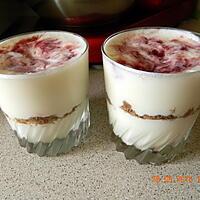 recette Mousse de fromage blanc et confiture