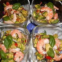 recette Verrines d avocat et crevettes