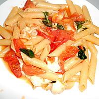 recette PENNE ALLA CRUDAIOLA