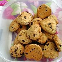 recette COOKIES NOISETTES - CACAHUETE - CHOCOLAT