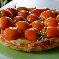 recette TARTE AUX ABRICOTS ET AU ROMARIN