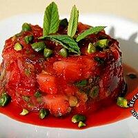 recette Tartare de fraises au basilic