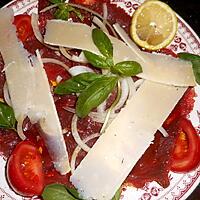 recette Carpaccio de boeuf aux oignons doux