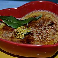 recette CRÈME BRÛLÉE AU TILLEUL