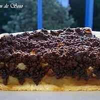 recette TARTE AUX POMMES SPECULOOS & CRUMBLE CHOCOLAT