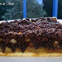 recette TARTE AUX POMMES SPECULOOS & CRUMBLE CHOCOLAT