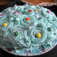 recette Gâteau fleur bleue anniversaire Tonton