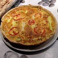 recette Quiche aux courgettes, lardons et tomates