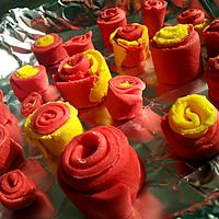 recette Tuto roses ruban en pate à sucre