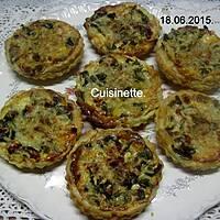 recette Quiche aux champignons et lardons fumés.