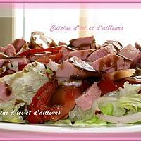 recette Ma salade toute simple cervelas/tomates