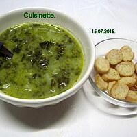 recette Soupe à l'oseille.