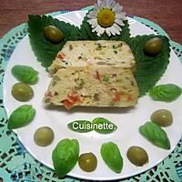 recette Flan au poulet. légumes.basilic.micro-ondes.