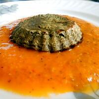 recette Gâteau de foie de volaille et sa sauce tomate maison