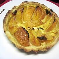 recette Tartelettes aux pêches abricots.