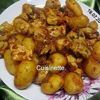 recette Sauté de dinde aux p de terre en sauce.