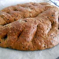 recette Fougasse chorizo olives noires