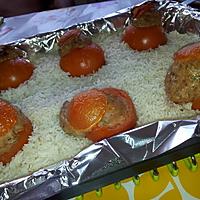 recette Riz au tomates farcies (au four) de Maman et Mamie