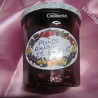 recette Confiture de fruits rouges et vanillé.