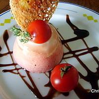 recette Entremets à la tomate, chèvre et thym