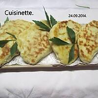 recette Chees naan garnis de viande/ basilic.