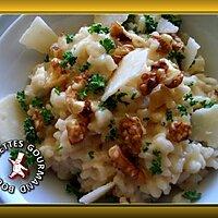 recette Risotto crémeux parmesan gorgonzola et noix