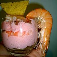 recette VERRINE TARAMA-CREVETTES