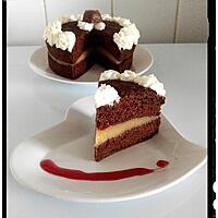 recette gâteau choco intense truffé framboise-apple curd