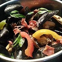 recette Moules à la provençale et chorizo.