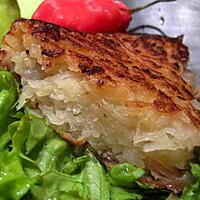 recette Galette de pommes de terre au haddock.