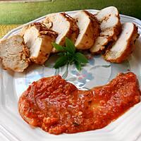 recette Blancs de poulet sauce pesto tomates